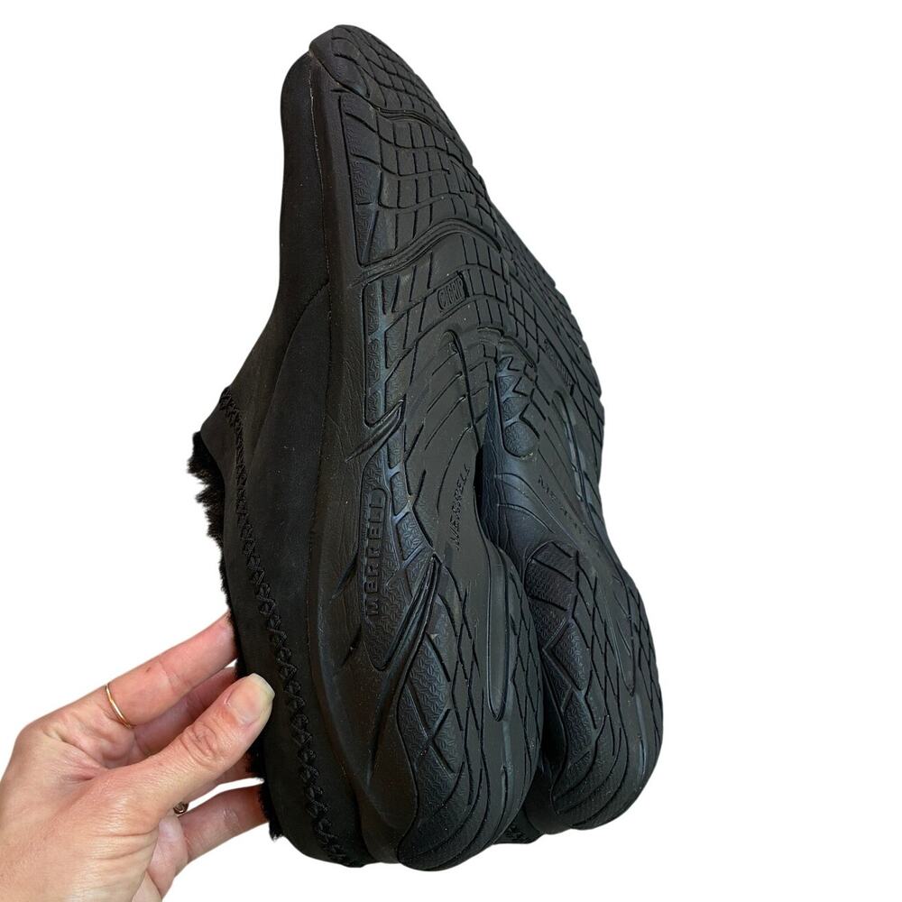 Merrell Encore Ice 4 Black Leather Slip On Clog Outdoor Shoes W Size US 10.5 - Picture 9 of 9